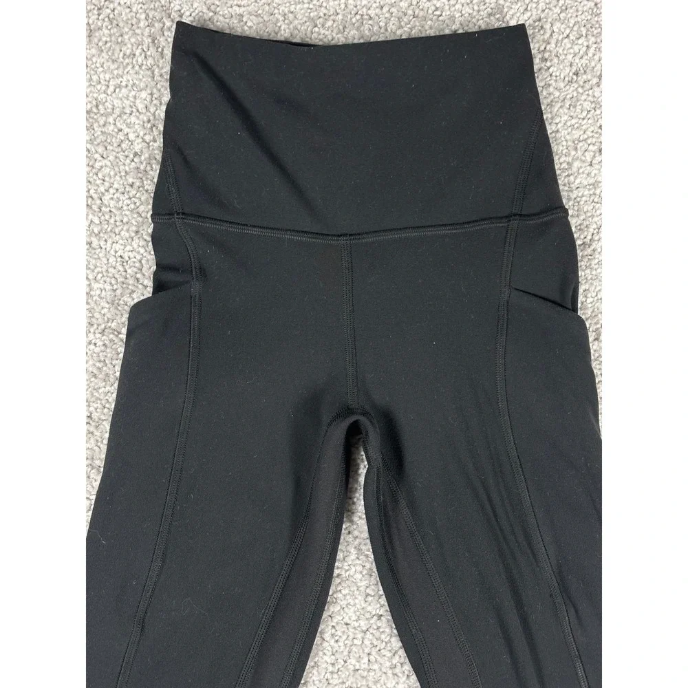 Lululemon‎ Align High Rise Black Leggings Pockets Women's Size 0 V Waist (READ)